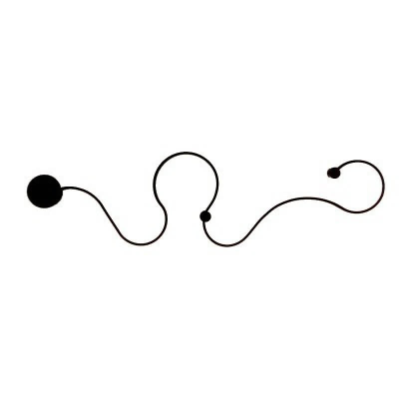 Lampada da Parete Curva LED Moderna in Alluminio a Forma di Serpente con 1 Luce