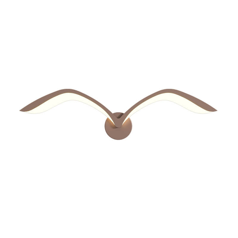 Lampada da parete LED in acrilico con gabbiano minimalista nordico