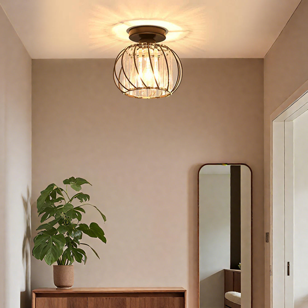 Moderna Lampada a Sospensione Globulare in Vetro Nordic Semplice