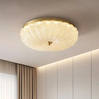 Lampada da soffitto in vetro rotonda elegante