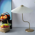 Lampada da Tavolo Decorativa a Forma di Ombrello Pieghettato Retro con 1 Luce