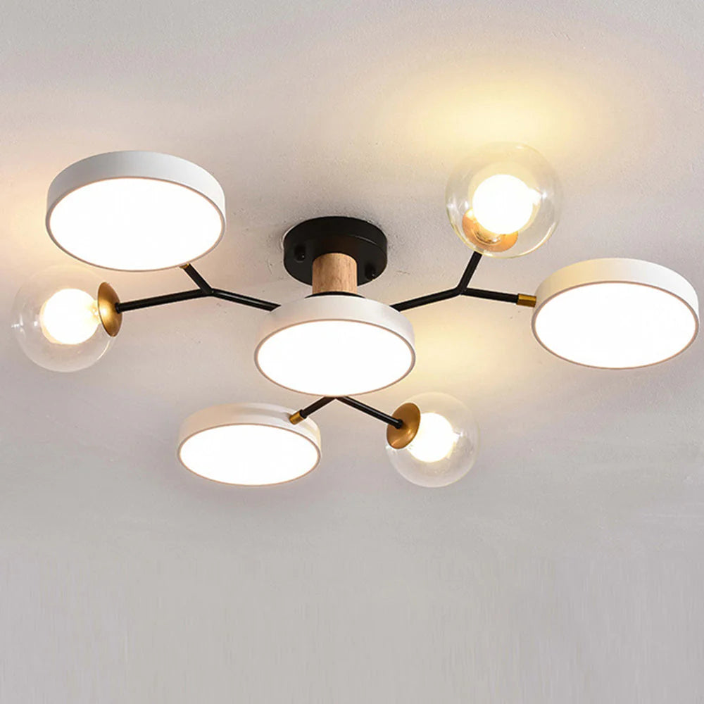 Lampada da Soffitto Moderna a Più Lampadine per Soggiorno