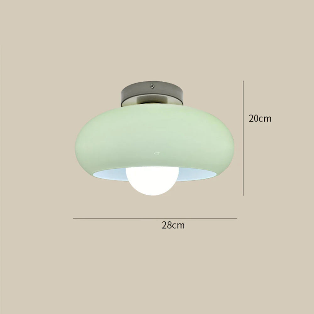 Lampada da soffitto in vetro rotonda classica