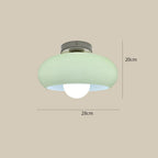 Lampada da soffitto in vetro rotonda classica