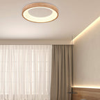Lampada da soffitto a LED rotonda in legno log minimalista nordico
