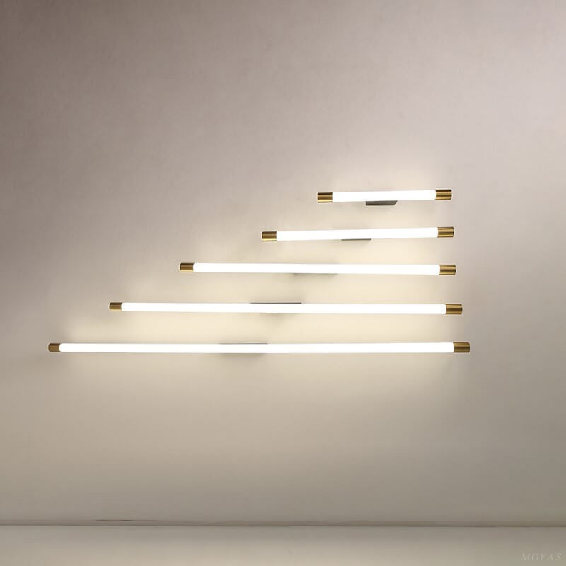 Lampada da parete a LED in alluminio PC con tubo sottile, moderna e minimalista, per il soggiorno