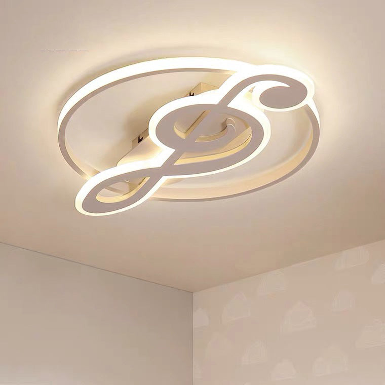 Design della Luce da Soffitto a LED con Note Musicali Creative Nordic