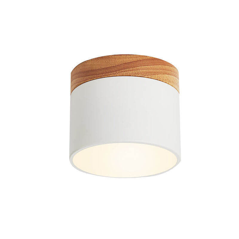 Plafoniera LED a Soffitto a Log in Colore Solido Scandinavo