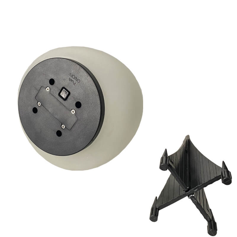 Luce da Giardino LED Esterno in Vetro Sabbbiato ABS a Forma di Ciottolo Solare