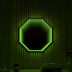Specchio Luminoso Ottagonale 3D
