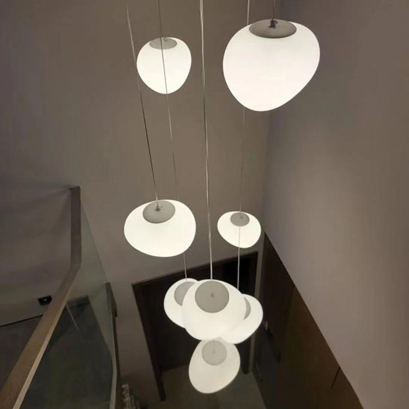 Lampada a Sospensione Pebble in Stile Art Deco Nordico per Soggiorno