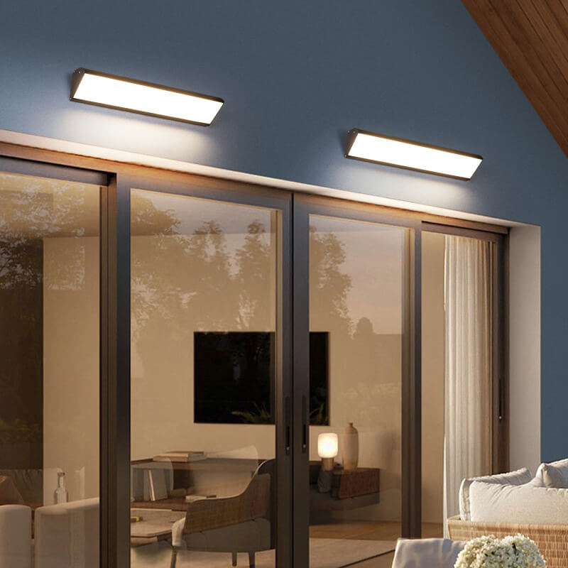 Applique da Parete LED Moderna Minimalista in Alluminio e Acrilico Impermeabile per Esterni e Interni