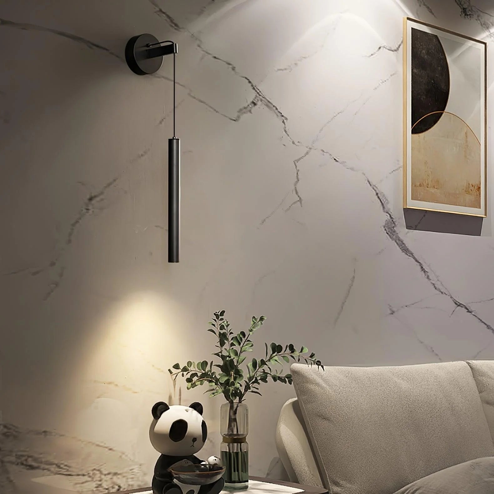 Lampada da Parete Verticale in Rame Elegante