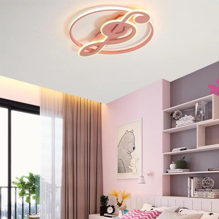 Design della Luce da Soffitto a LED con Note Musicali Creative Nordic