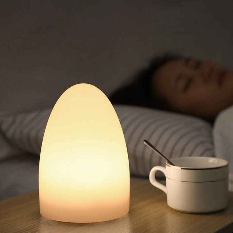 Lampada da tavolo decorativa a luce notturna con telecomando in geometria creativa PE