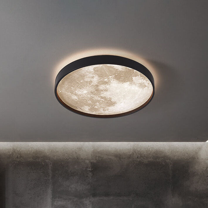 Moderna Lampada da Soffitto LED a Incasso Rotonda in Ferro Acrilico Minimalista per Soggiorno