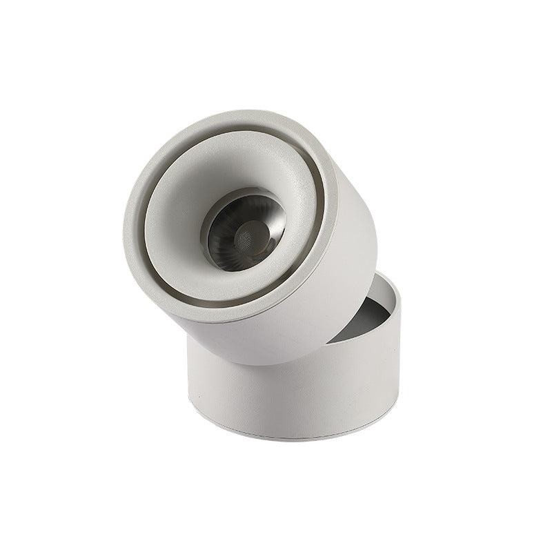 Moderna Lampada da Soffitto a Cilindro Minimalista in Alluminio LED con Angolo Regolabile per Soggiorno