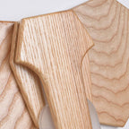 Lampada da parete LED a forma di elefante in legno massello creativo nordico