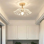 Lampada da soffitto in vetro a petalo elegante