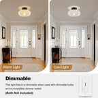 Lampada da Soffitto a Sfera di Vetro Classica