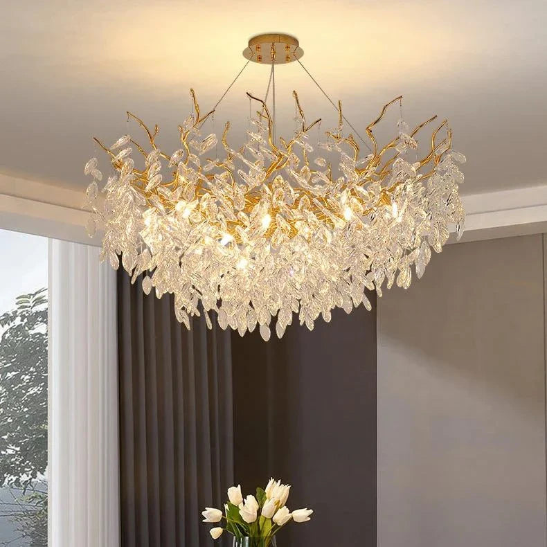 Lampadario Moderno di Lusso in Cristallo