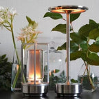 Lampada da Tavolo Notturna Ricaricabile USB in Alluminio Acrilico Vintage Nordico