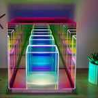 Lampada da Tavolo LED Rubik's Cube RGB in Acrilico Moderno