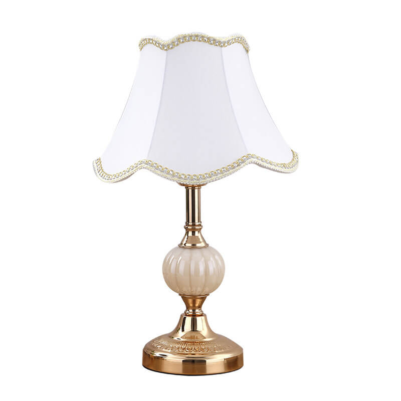 Lampada da Tavolo in Vetro Vintage Florale Nordico con 1 Luce