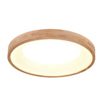 Lampada da soffitto a LED rotonda in legno log minimalista nordico