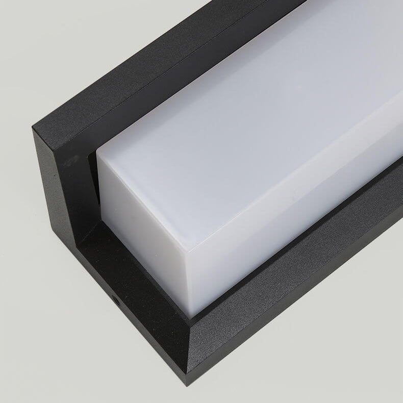 Lampada da Parete Moderna Rettangolare LED con Sensore da Esterno Impermeabile