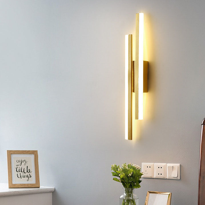 Lampada da parete LED in ferro acrilico con linee minimaliste moderne