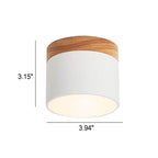 Plafoniera LED a Soffitto a Log in Colore Solido Scandinavo