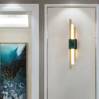 Applique da Parete in Marmo con Barre Cilindriche Classiche