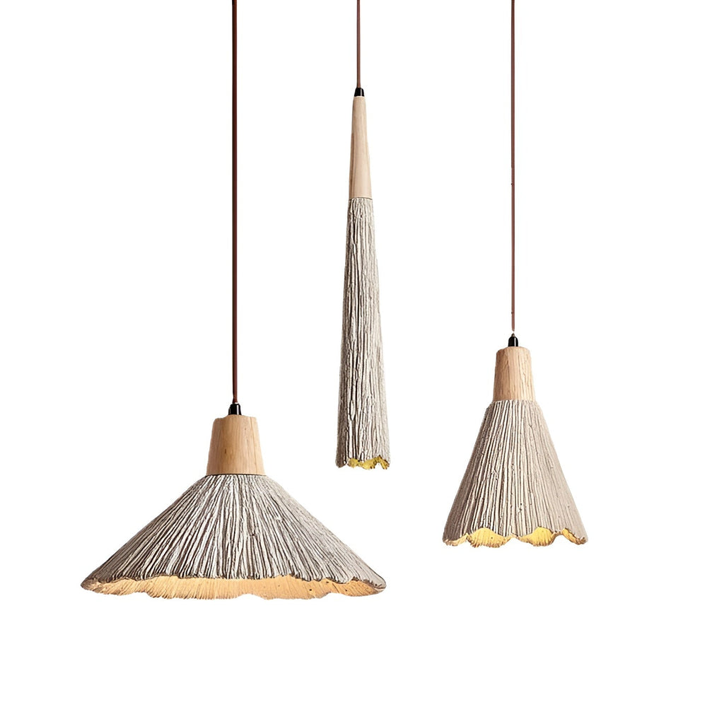 Lampada a sospensione in cemento – Design senza tempo e luce calda | Per ambienti domestici