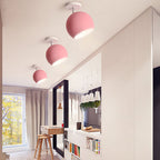 Dome Macaron Nordico 1-Luce Semi-Incastro Lampada da Soffitto