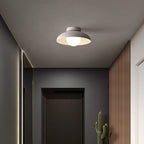 Moderna luce semi-incassata in ferro e vetro Wabi-sabi nordico a 1 luce per soggiorno