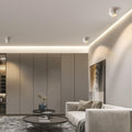 Faretto LED Angolare Regolabile in Alluminio Minimalista Moderno da Soffitto Semi-Incastro