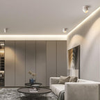 Faretto LED Angolare Regolabile in Alluminio Minimalista Moderno da Soffitto Semi-Incastro