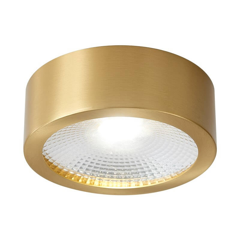 Luce a soffitto LED ultra-sottile in rame di lusso moderno per corridoio