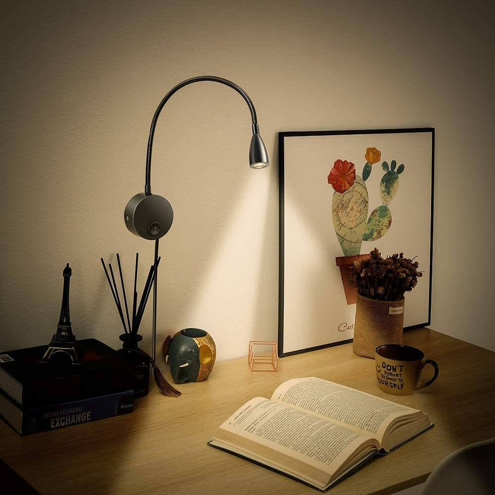 Lampada da parete LED rotante semplice e moderna