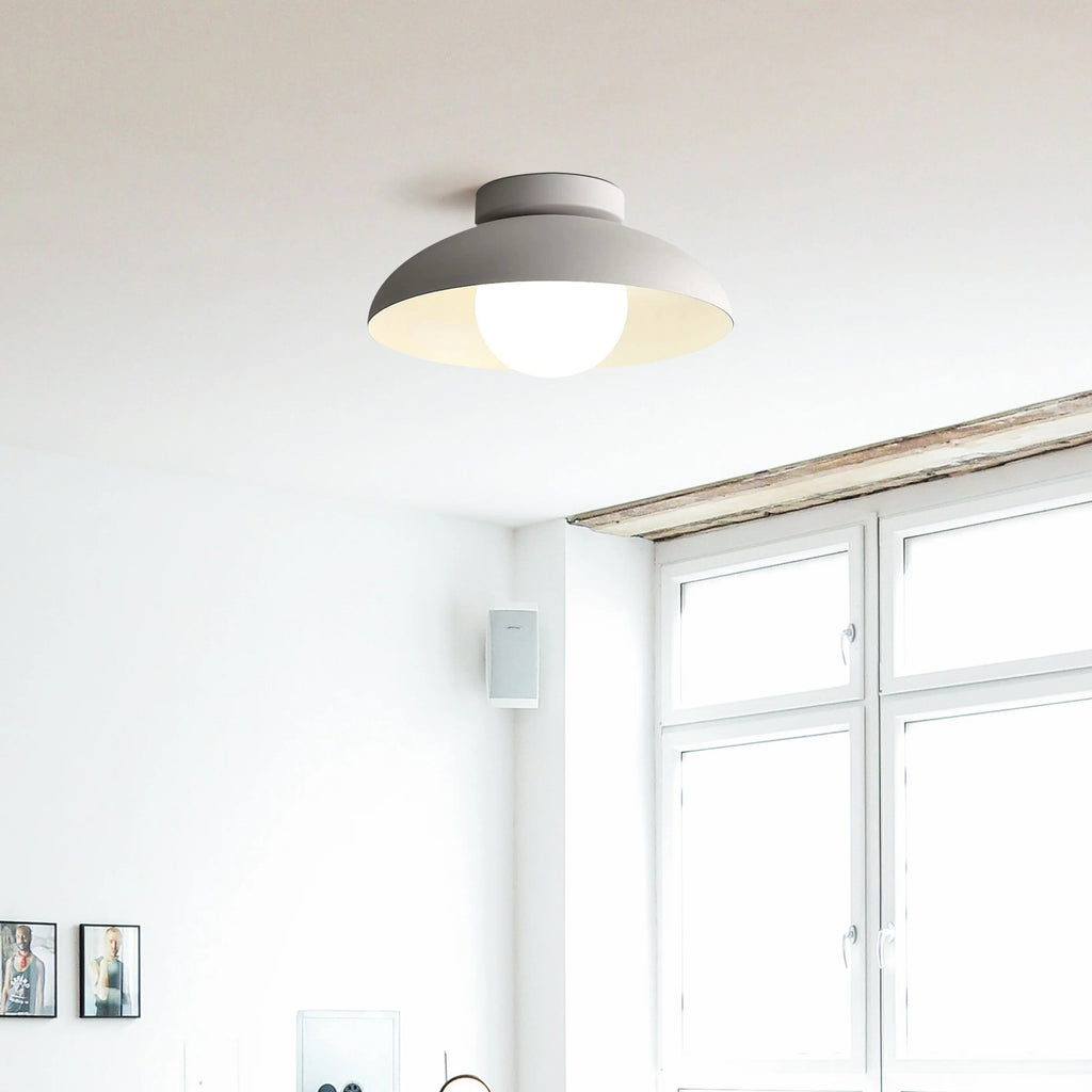 Lampada da soffitto moderna rotonda in metallo