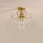 Moderna Semplice Luce da Soffitto a Semi-Filo a Forma di Fiore 1/3-Luce
