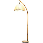 Lampada da Terra Retro Zen in Bambù con 1 Luce