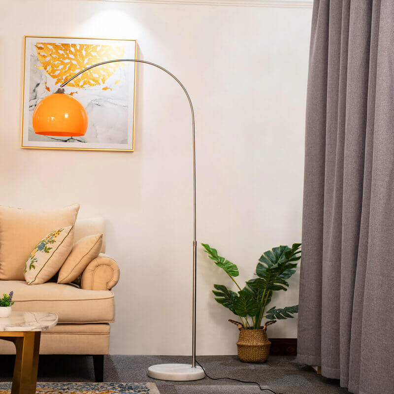 Lampada da Terra con Ombrello in Acrilico a Globo Moderno 1 Luce