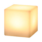 Lampada da tavolo decorativa a luce notturna con telecomando in geometria creativa PE