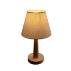 Lampada da Tavolo Moderna Minimalista in Legno Cotone Lino Carta Petalo PVC con 1 Luce per Soggiorno