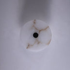 Lampada da parete LED in marmo rotondo di lusso contemporaneo in ferro per soggiorno e camera da letto