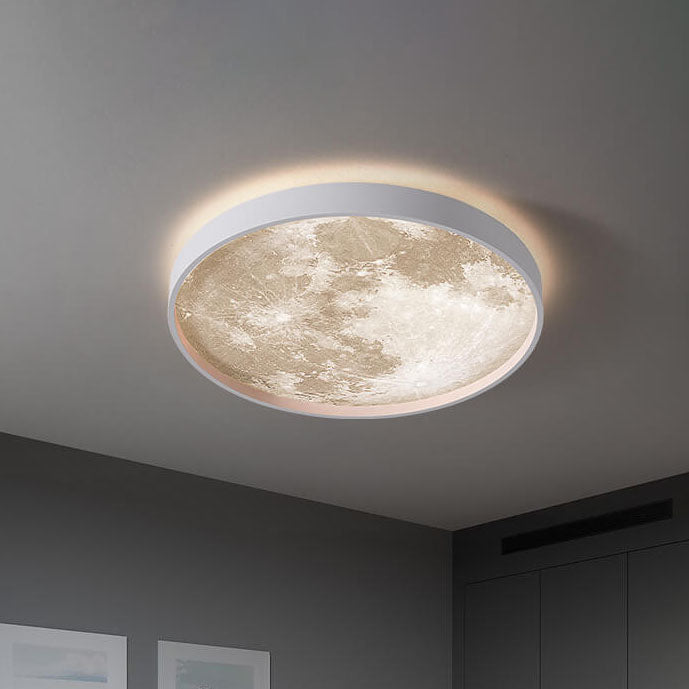 Moderna Lampada da Soffitto LED a Incasso Rotonda in Ferro Acrilico Minimalista per Soggiorno