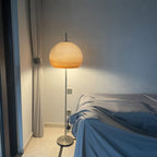 Lampada da Terra in Vetro a 2 Luci Stile Contemporaneo Retro Fungo per Soggiorno