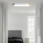 Lampada da soffitto metallica moderna a forma ovale allungata